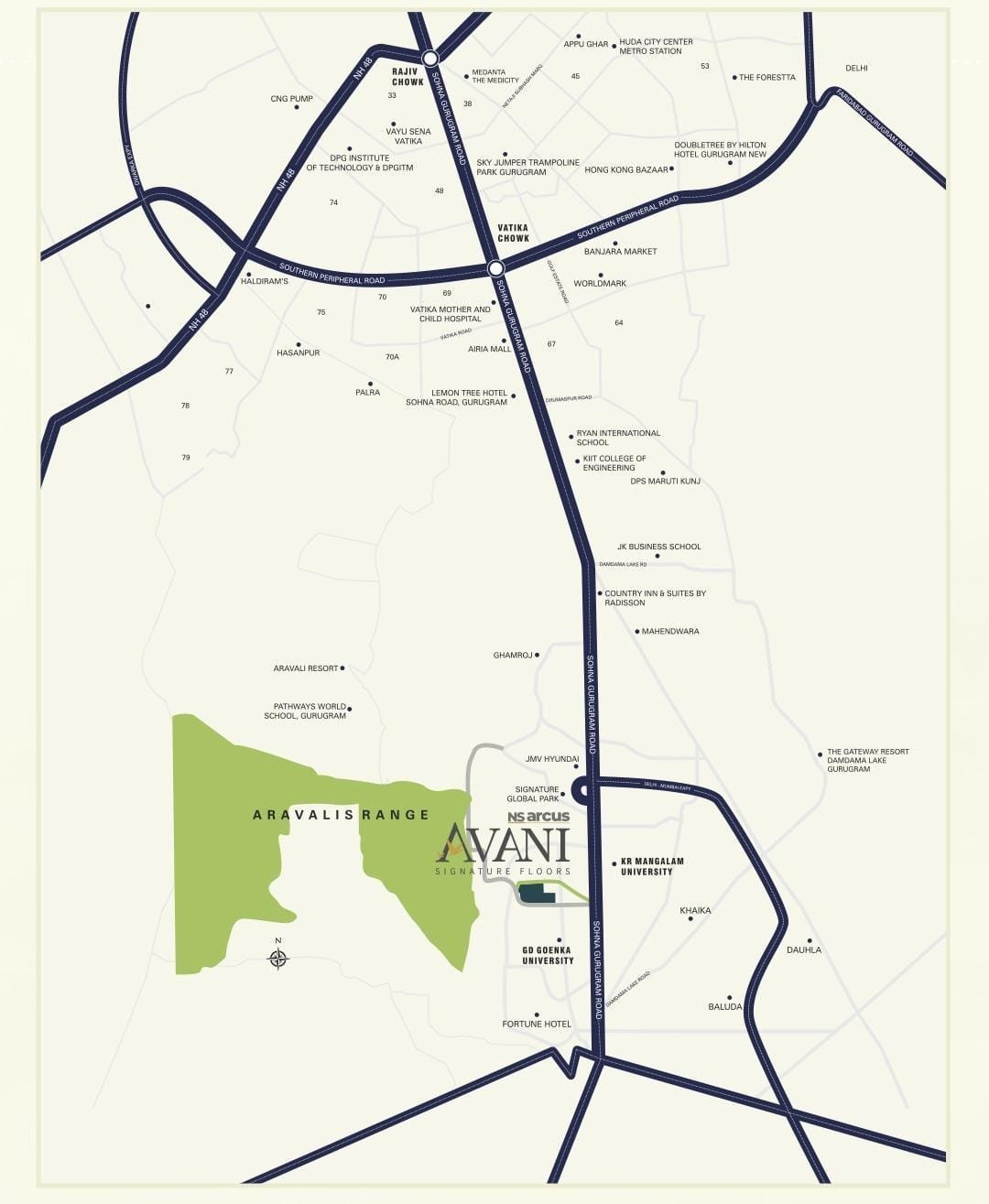 Prime Location Map